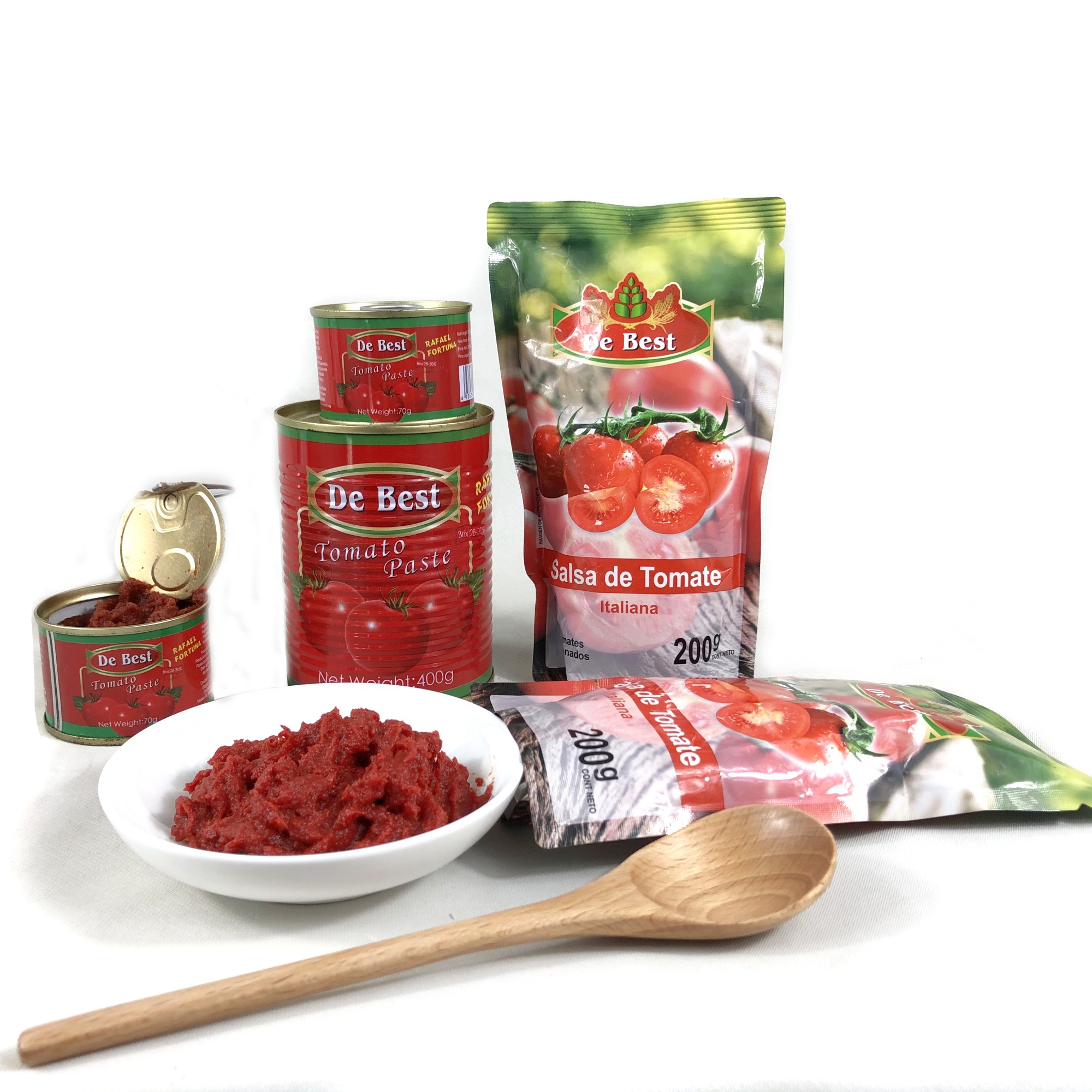 Canned tomato paste 400g 